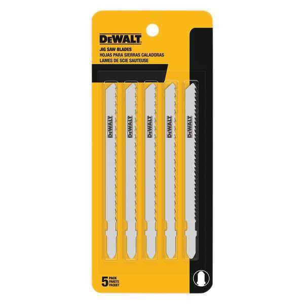 Dewalt 4" 6 TPI T-Shank Clean Cutting Cobalt Steel Jig Saw Blade - DW3753-5