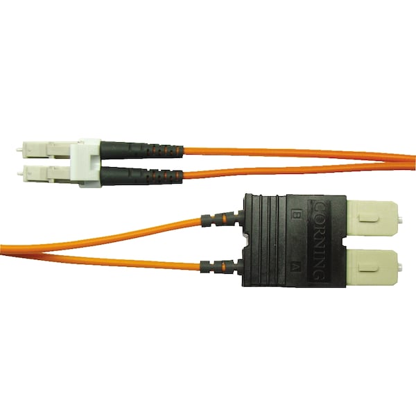 Compulink 2-F JUMPER 6.6FT/2MTR 62.5/125, LC A SC CON PUNTA DE CERÁMICA, OM1 - LCCSCCD2