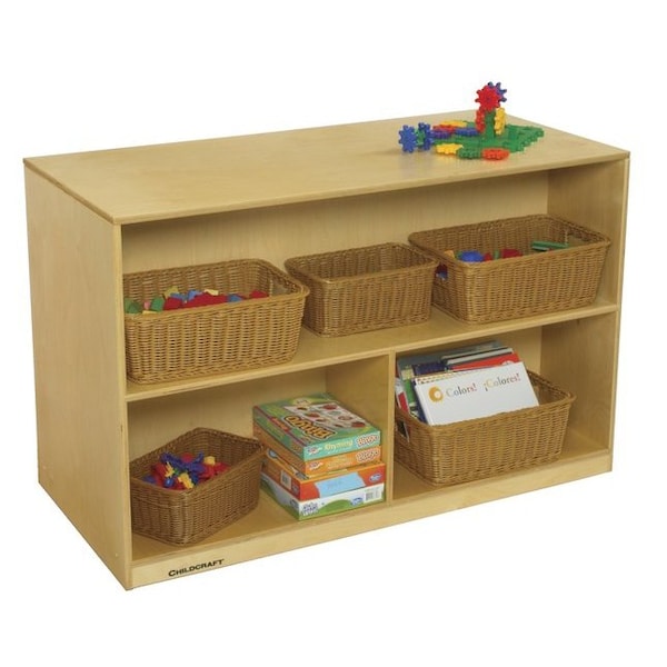 Childcraft Mobile Double-Sided Storage Unit, 47-3/4 x 22-1/4 x 30 Inches - 513575