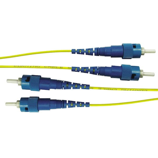 Cable de empalme Compulink 2-F de 10 pies / 3 metros 8.3 / 125, de ST a ST con punta de cerámica, súper pulido OS2 - STCSTCD3-SPSM