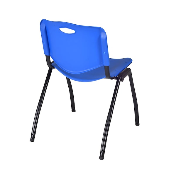 Regency Kobe Mobile T-Base Training Table W/ 2 M Stack Chairs, 48 in W, 24 in L, Neo Walnut - MKTRCC4824NW47BE