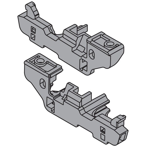 Blum +/- 2mm Depth Adjustment Adapter Set for Movento Slides in Inset Applications - 298.7600