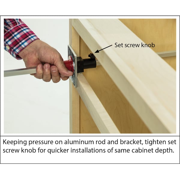 Hardware Resources Slide Rear Bracket Installation Tool For Metal Undermount and Ball Bearing Slide Rear Brackets - HR-TOOL-RBINST