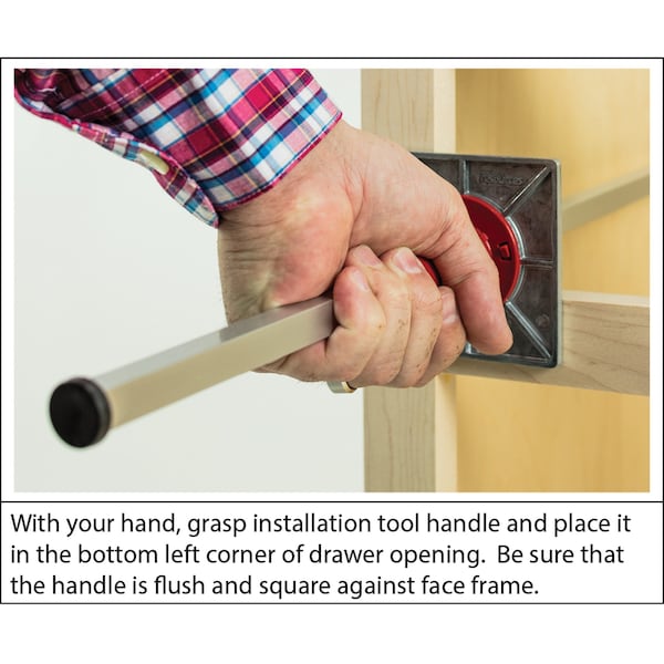 Hardware Resources Slide Rear Bracket Installation Tool For Metal Undermount and Ball Bearing Slide Rear Brackets - HR-TOOL-RBINST