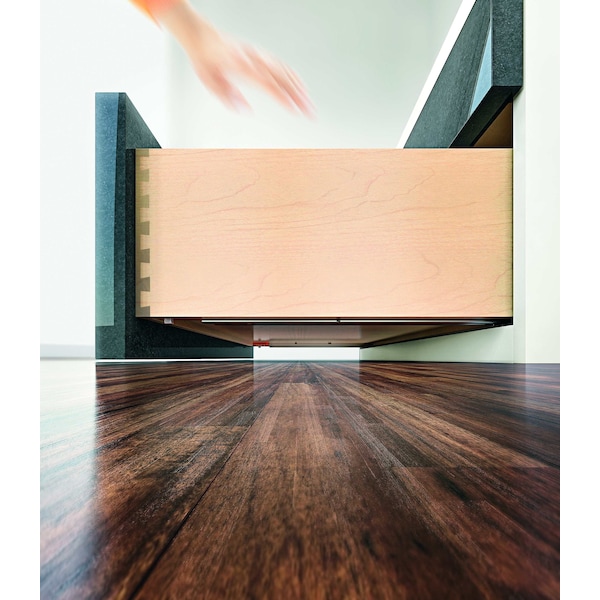 Blum 18in Full Extension Zinc Soft-close Short-series Tandem Drawer Slide, 100 Lbs Weight Rating, PR - 563.4570B