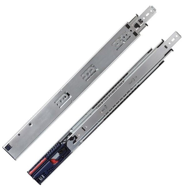 Knape & Vogt Knape & Vogt KV8650FMB 28 28 in. 150 lbs Force Management Heavy-Duty Soft-Close Full Extension Drawer Slide - KV8650FMB 28