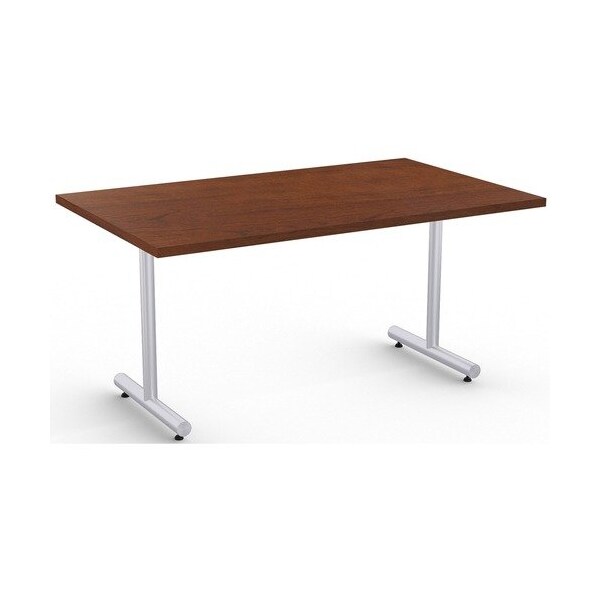 Special-T Table, Metallic Sand Base, 30inWx60inLx29inH, Mahogany - SCTKING3060SMG