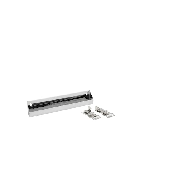 Rev-A-Shelf Stainless Steel, Silver, 16 in W, 3 in H, 2.13 in D, 2.13 in L, Silver - 6581-16-52