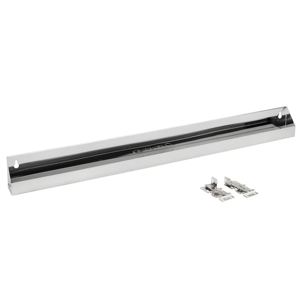 Rev-A-Shelf Stainless Steel, Silver, 31 in W, 3.8 in H, 1.69 in D, 1.77 in L, Silver - 6541-31-52