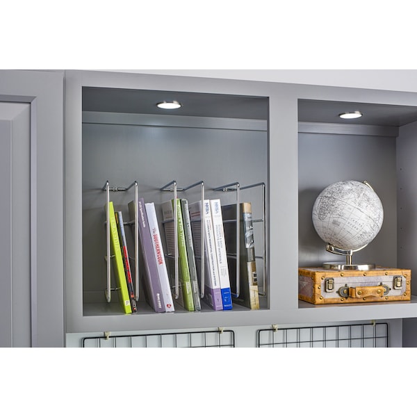 Rev-A-Shelf Steel, Silver, 3 in W, 10 in H, 11.88 in D, 11.88 in L, Silver - 596-10CR-52