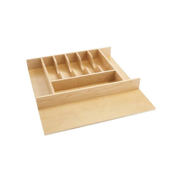 Rev-A-Shelf Drawer Insert, Maple Wood, Natural Maple, 20.63 in W, 2.88 in H, 22 in D - 4WCT-3