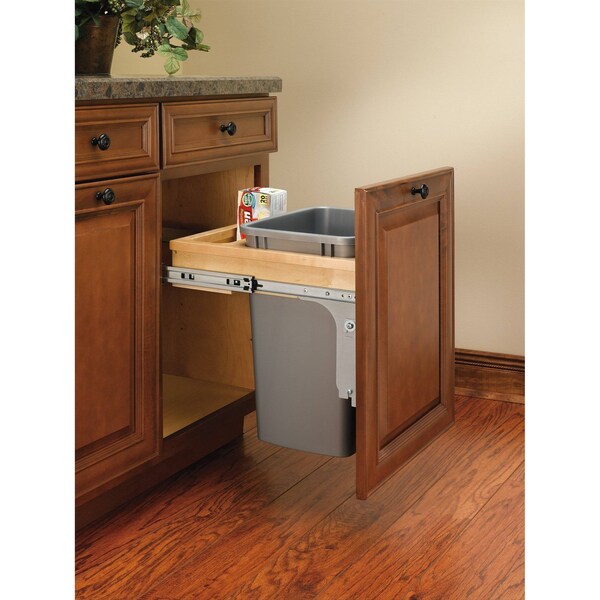 Rev-A-Shelf Maple Veneer, Light Brown, 15 in W, 18 in H, 16.25 in D, 16.25 in L, Light Brown - 4WCTM-1816DM-1