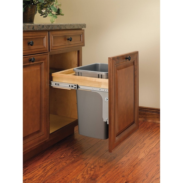 Rev-A-Shelf Maple Veneer, Light Brown, 15 in W, 18 in H, 16.25 in D, 16.25 in L, Light Brown - 4WCTM-1816DM-1