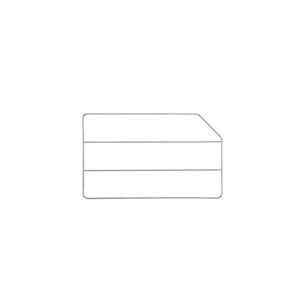 Rev-A-Shelf Steel, Chrome, 0.75 in W, 12 in H, 20 in D, 19.66 in L, Silver - 597-12CR-52