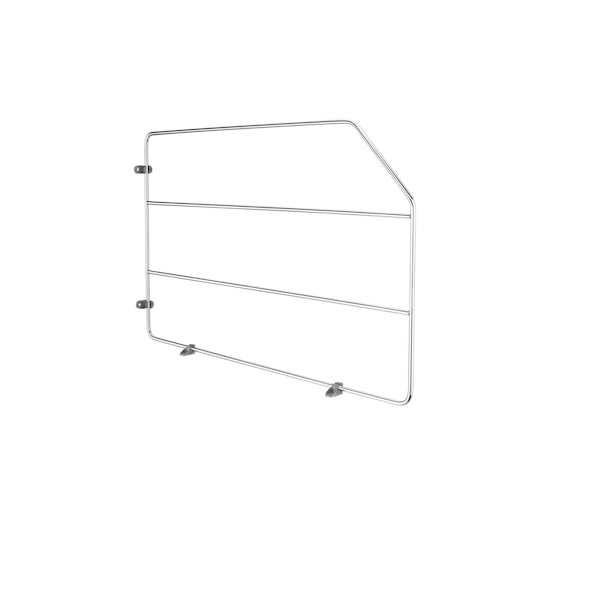 Rev-A-Shelf Steel, Chrome, 0.75 in W, 12 in H, 20 in D, 19.66 in L, Silver - 597-12CR-52