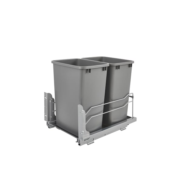 Rev-A-Shelf Steel; Plastic, Metallic Silver, 14.38 in W, 19 in H, 22.25 in D - 53WC-1835SCDM-217