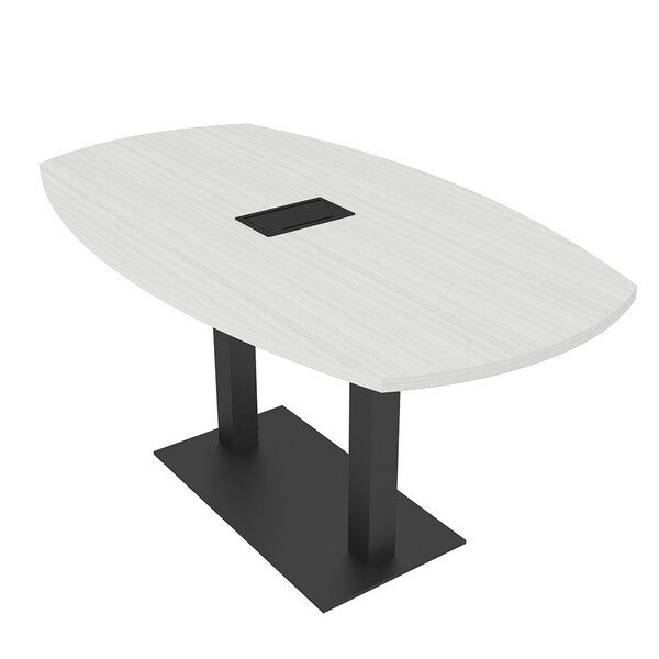 Skutchi Designs Arc Boat 36 in W, 60 in L, White - HAR-ABOT-36X60-DOU.BK-WA7976-EBLK