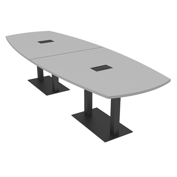Skutchi Designs Arc Boat 45 in W, 120 in L, Grey - HAR-ABOT-48X120-DOU.BK-U779-EBLK