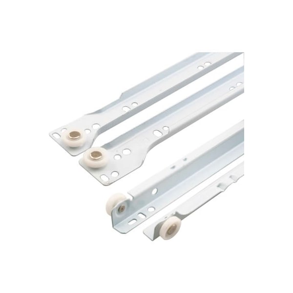 Prime-Line Primeline Products Drawer Slides, Bottom Mount, 16in Set, White - R 7210