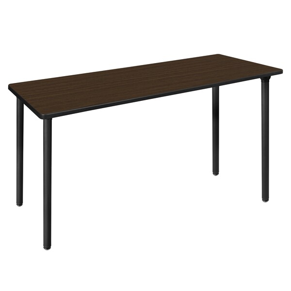 Regency Kee Folding Training Seminar Table, 60 in W, 24 in L, Neo Walnut - MTF6024NWBK