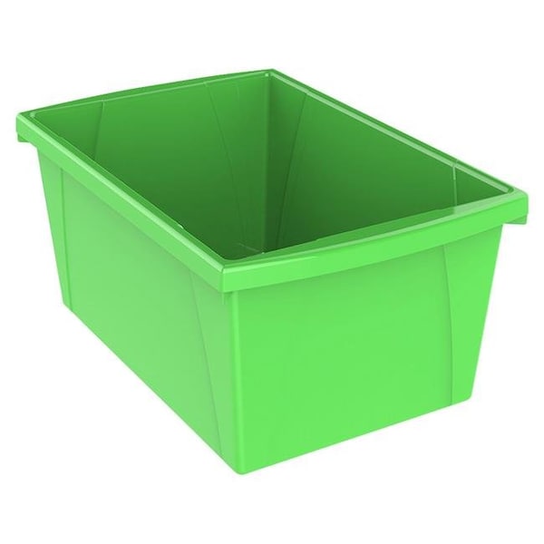 Storex Storex Industries 2021292 5.5 gal Classroom Storage Bin; Green - 2021292