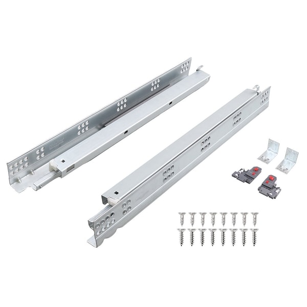 Gliderite Hardware 21 in. Full Extension Soft Close Undermount Drawer Slide Kit - 21UM65, 10PK - 21UM65-5