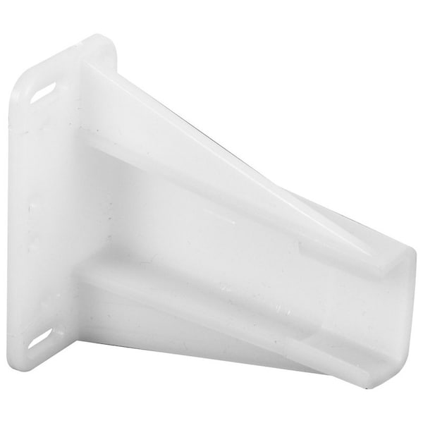 Prime-Line Drawer Track Backplate, 2-9/16 in W, Nylon, Raw - R7240
