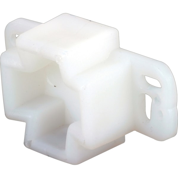 Prime-Line White, Plastic, Center Rail Drawer Track Rail Support Bracket 2 Pack - R 7261