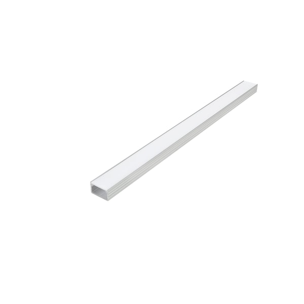 Tresco Lighting Tresco 72 18 m Flush Infinex Extrusion, Satin Clear with Milk Diffuser - L-XFL72-SC-1