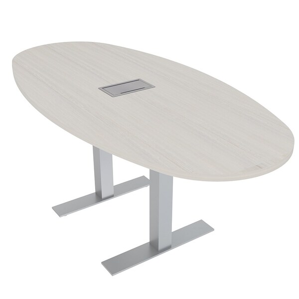 Skutchi Designs 33.5 in W, 69.5 in L, 29 in H, Engineered Wood Top, Ivory - HAR-BOVL-34X70-T-ELEC-XD1026