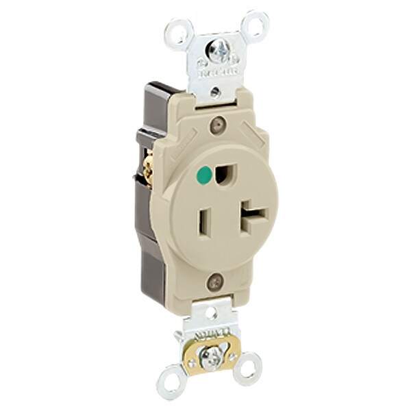 Contactos de grado hospitalario de Leviton, marfil, nylon - 8310-I