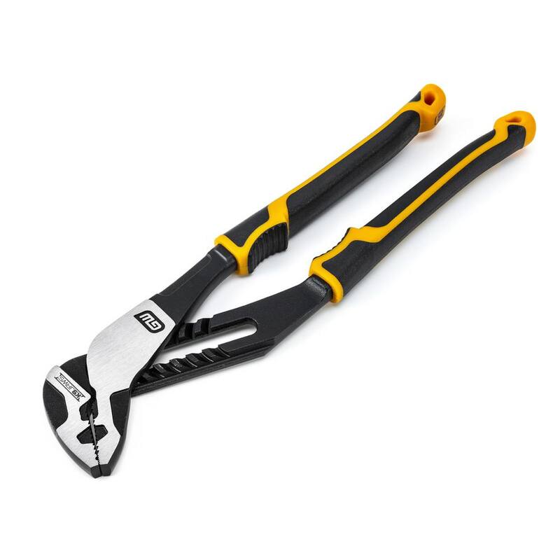 Llave ajustable de mandíbula recta GEARWRENCH de 10 pulgadas con agarre de material dual Pitbull K9 lengua y surco - 82170C.