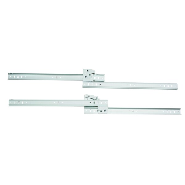 Amerock White Ball Bearing Side Mount Drawer Slides Less Bracket 16 in. Length - 316NBW