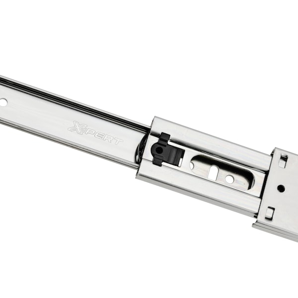Richelieu 14-inch 350 mm Full Extension Ball Bearing Slides for Frameless Cabinet, 100 lb, Pair - 45XP2G350