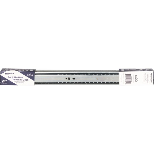 Kasaware 20"Heavy Duty Ball Bearing Drawer Slides, 1 pair - KFSBN20Z-A-2