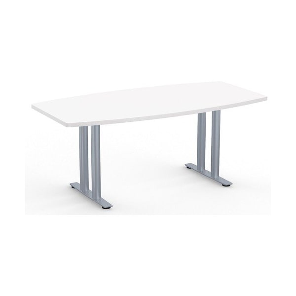 Special-T Conference Table, BoatShaped, T-Base, 72inx36in, WE - SCTSIENTL3672DW