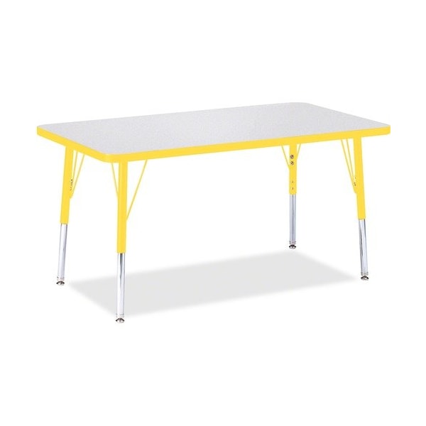 Jonti-Craft TABLE, RECTANGLE, 24X36, GY/YW - JNT6478JCE007