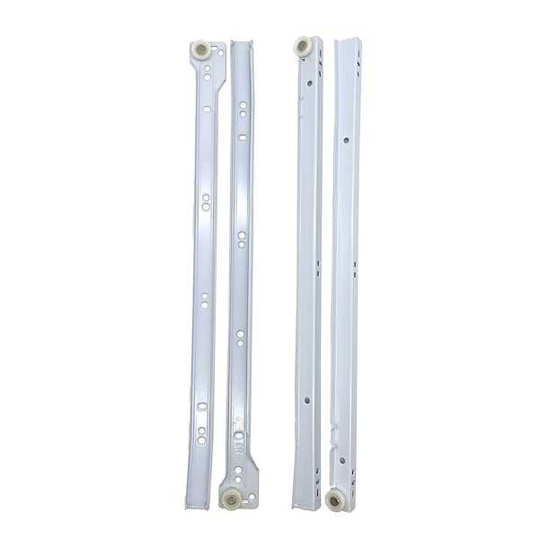 Laurey Bottom Mount Euro-Slide 20in White One Pack For One Cabinet - 10520