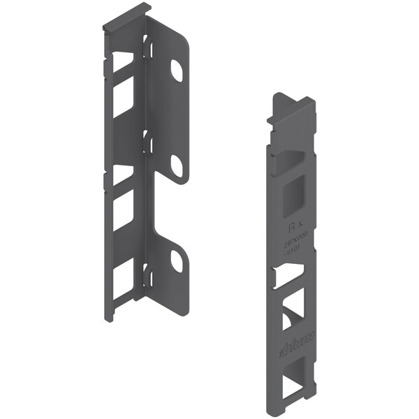 Blum Legrabox Series K Height Rear Fixing Bracket for Silk White, PR - ZB7K000S