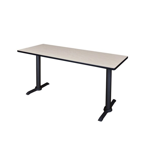 Cain Rectangle Tables > Training Tables > Cain Training Tables, 72 W, 24 L, 29 H, Wood|Metal Top, Maple - MTRCT7224PL