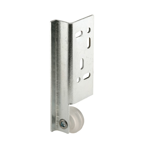 Prime-Line Steel Drawer Track Center Roller Assembly, 3/4 in. Wheel, Concave Edge 2 Pack - R 7257