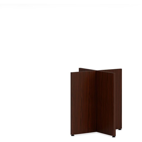 Seatsolutions 42 in. Mod Conference Table Base, Traditional Mahogany - SE3186650