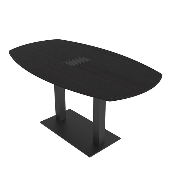 Skutchi Designs Arc Boat 36 in W, 72 in L, Black - HAR-ABOT-36X72-DOU.BK-U999ST19-EBLK