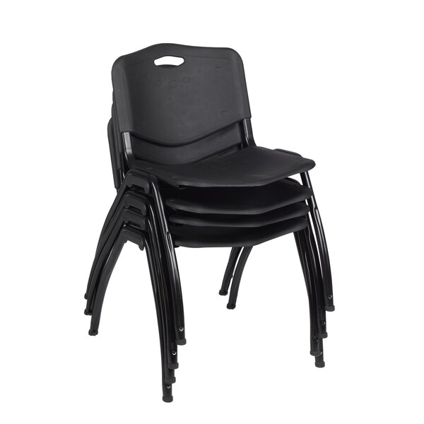 Kee Rectangle Tables > Training Tables > Kee Table & Chair Sets, 72 W, 24 L, 29 H, Maple - MT7224PLBPBK47BK