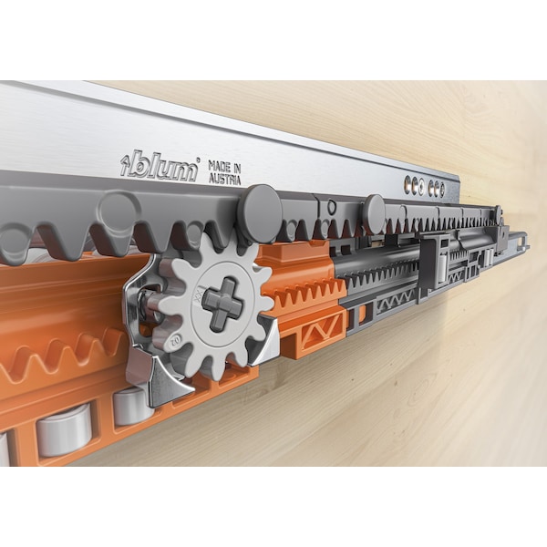 Blum 15in Soft-Close Full Extension Zinc Movento Drawer Slide, 125 lbs Weight Rating, PR - 763H3810S