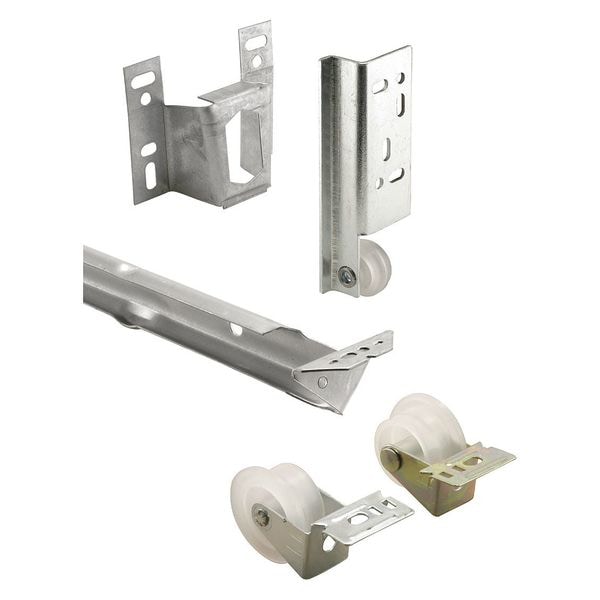 Primeline Tools Monorail Drawer Track Repair Kit, 22-5/8 in., Steel Track and Guides with Plastic Wheels (2 Sets) - MP7137-2