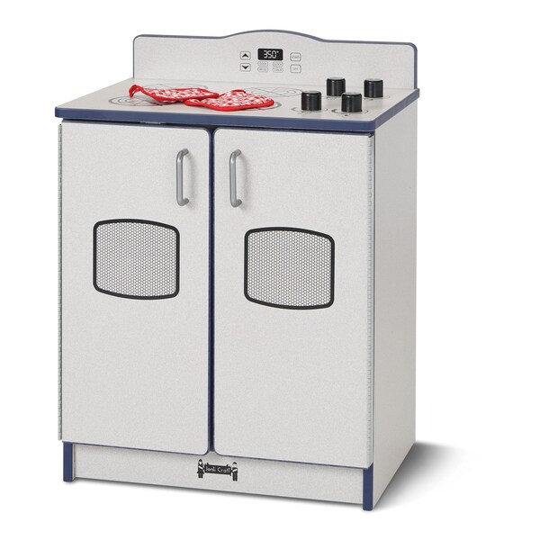 Jonti-Craft Rainbow Accents Culinary Creations Kitchen Stove, Navy - 2409JCWW112