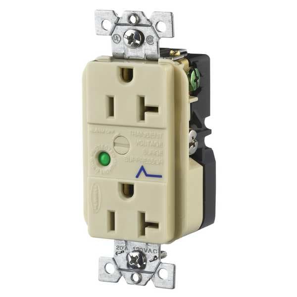 Contacto doble de 20A Hubbell 125VCA 5-20R IV - HBL5362ISA
