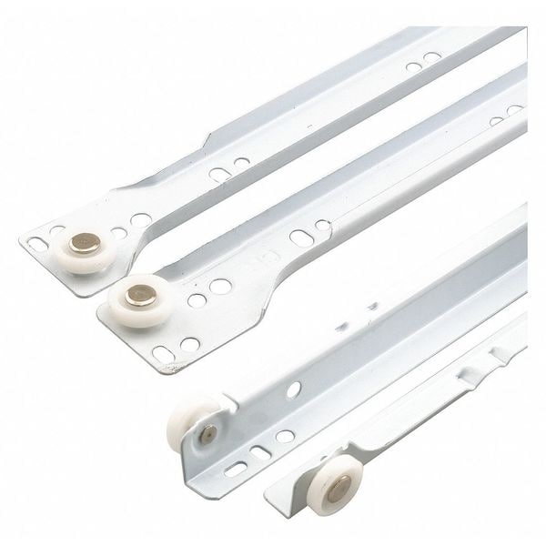 Primeline Tools Drawer Slide Kit, 23-3/4 in., Steel Tracks, White Powder Coat (1 Set) - MP7214