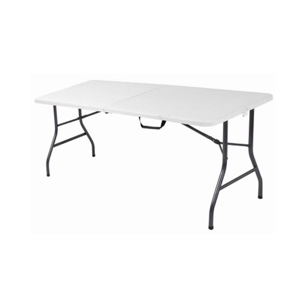 Dorel Home Furnishings 30 x 72 in. Deluxe Folding Table, White - 130647